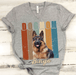 GeckoCustom Personalized Custom Photo T Shirt, Dog Lover Gift, Vintage Dog Mom Women V-Neck T Shirt / V Black / S