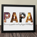 GeckoCustom Personalized Custom Picture Frame, Gift For Dad, Gift For Grandpa, Papa You Are My Superhero And My Biggest Life Blessing