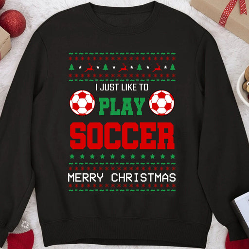 GeckoCustom Personalized Custom Soccer Ugly Christmas Sweater H541v2