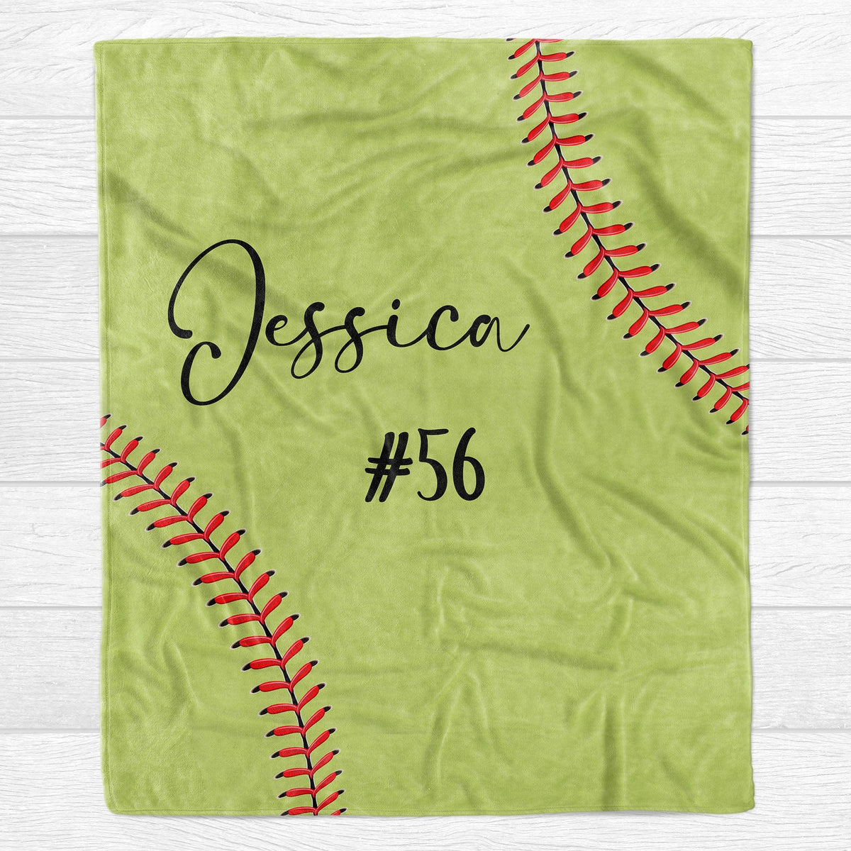 Personalized Custom Softball Blanket — GeckoCustom