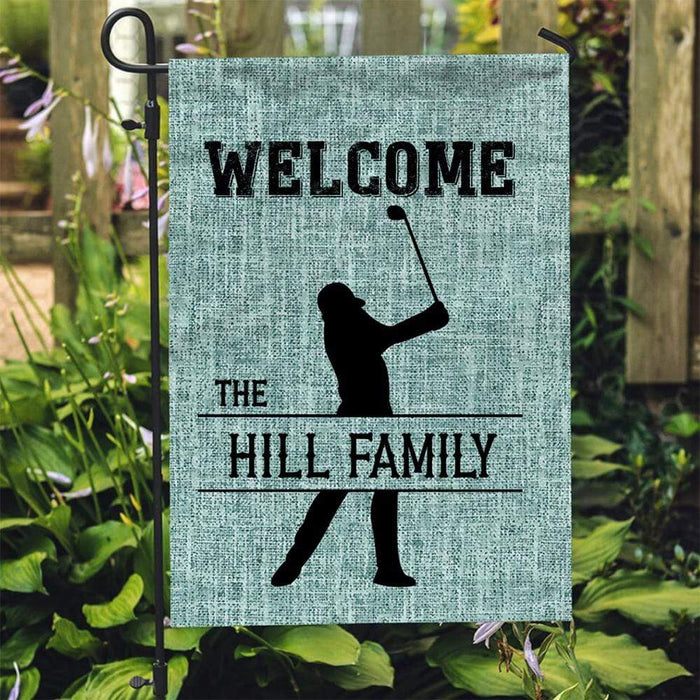 GeckoCustom Personalized Custom Sport Garden Flag, Welcome To The Sport Players House, Sport Gift 12"x18"