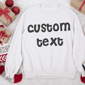GeckoCustom Personalized Custom Sweatshirt Hoodie, Bright Apparel For Christmas, Custom Text Sweatshirt / S Sport Grey / S