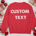 GeckoCustom Personalized Custom Sweatshirt Hoodie, Dark Apparel For Christmas, Custom Text Sweatshirt / S Black / S