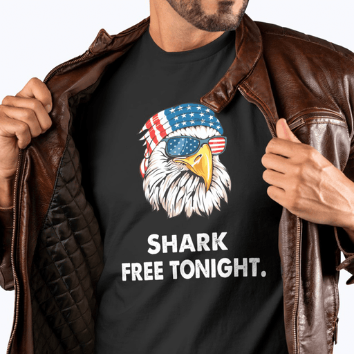 GeckoCustom Personalized Custom T Shirt, 4th Of July Gift, The Eagles Free Tonight Unisex T-Shirt / Black / S
