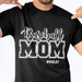 GeckoCustom Personalized Custom T Shirt, Baseball Gift, Baseball Mom Unisex T-Shirt / Black / S