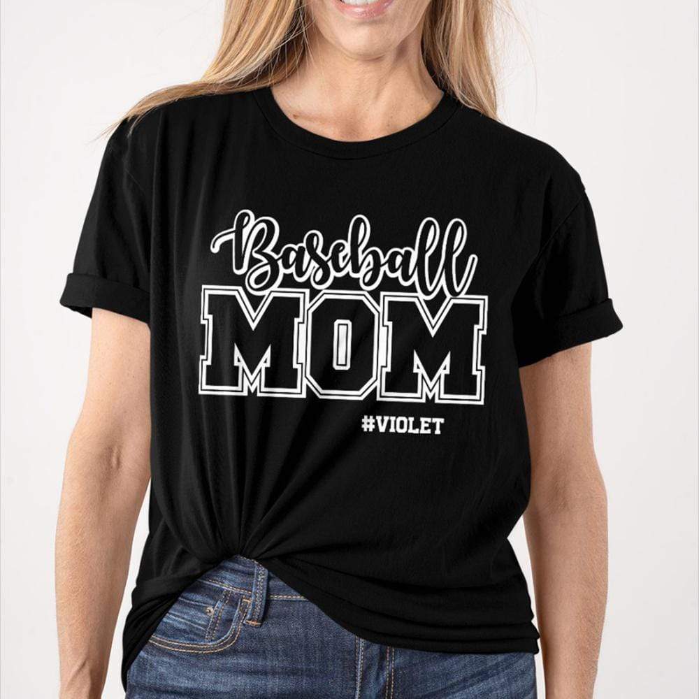 GeckoSG Personalized Christmas Gift 2023, Baseball Mom Shirt Baseball Shirt, Unisex T-Shirt / Black / S
