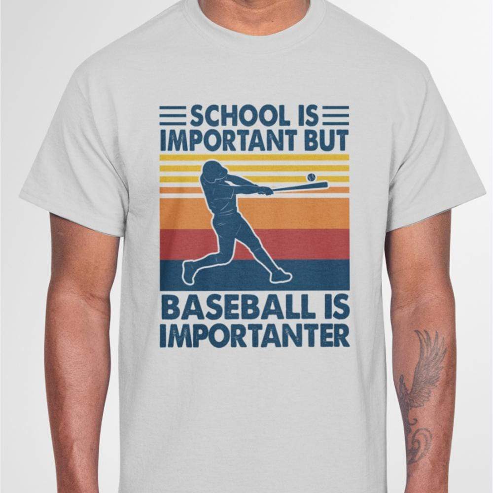 GeckoCustom Personalized Custom T Shirt, Baseball Gift, Soft Ball Gift, Baseball Is Importanter