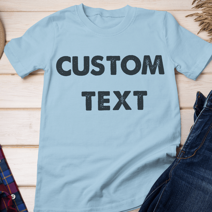 GeckoCustom Personalized Custom T Shirt, Bright Apparel For Men, Custom Text Unisex T Shirt / Sport Grey / S