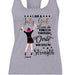 GeckoCustom Personalized Custom T Shirt, Bright Apparel For Women, I Am A July Girl Thru Christ Give Me Strength Women Tank Top / Color Heather Grey / S