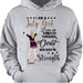 GeckoCustom Personalized Custom T Shirt, Bright Apparel For Women, I Am A July Girl Thru Christ Give Me Strength Pullover Hoodie / White Colour / S