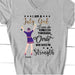 GeckoCustom Personalized Custom T Shirt, Bright Apparel For Women, I Am A July Girl Thru Christ Give Me Strength Women V-Neck T Shirt / V Sport Grey / S