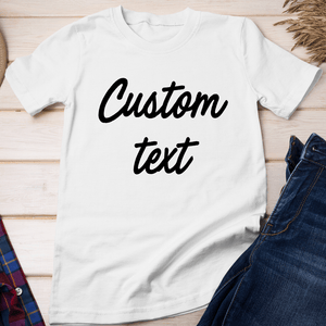 GeckoCustom Personalized Custom T Shirt, Bright Apparel For Women & Men, Custom Text