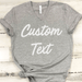 GeckoCustom Personalized Custom T Shirt, Dark Apparel For Women, Custom Text Women V-Neck T Shirt / V Black / S