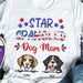GeckoCustom Personalized Custom T Shirt, Dog Lover Gift, 4th Of July Gift, Star Spangled Dog Mom