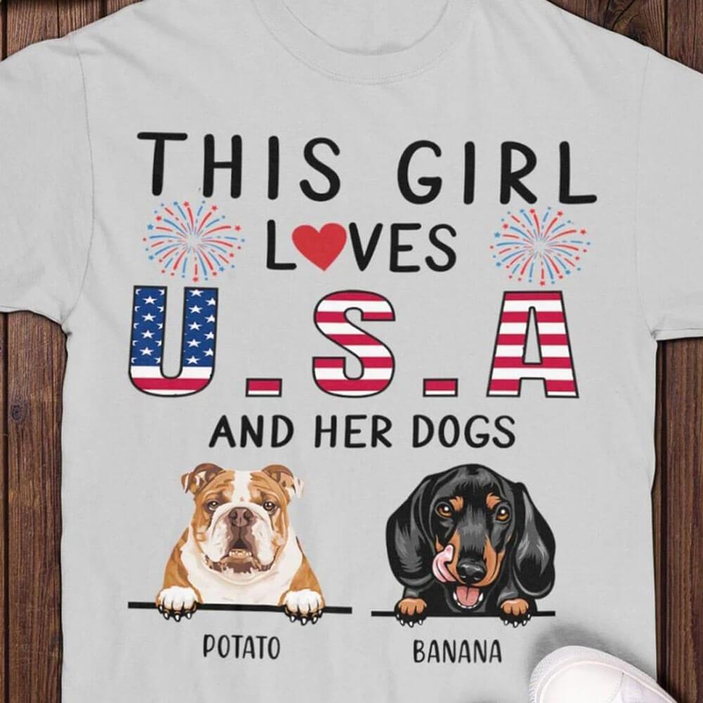 Bikini Girl Dog T-Shirt –