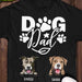 GeckoCustom Personalized Custom T Shirt, Dog Lover Gift, Fathers Day Gift, Dog Dad Premium T-Shirt / P Black / S
