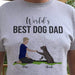 GeckoCustom Personalized Custom T Shirt, Dog Lover Gift, Fathers Day Gift, The Best Dog Dad Ever