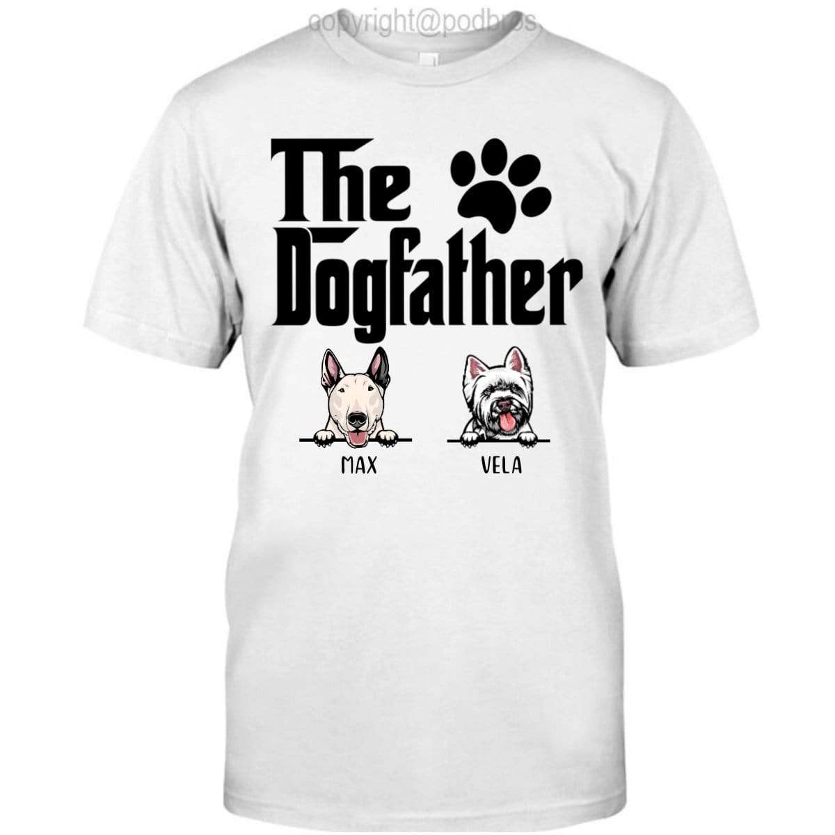 GeckoCustom Personalized Custom T Shirt, Dog Lover Gift, Fathers Day Gift, The Dog Father