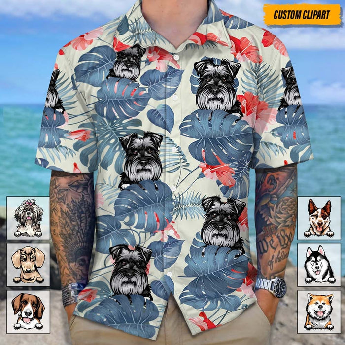 GeckoCustom Personalized Dog Clipart Hawaiian Shirt T368 HN590
