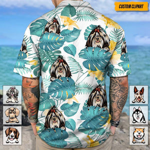 GeckoCustom Personalized Dog Clipart Hawaiian Shirt T368 HN590