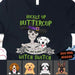 GeckoCustom Personalized Dog Halloween Shirt, Buckle up Buttercup Witch Switch Shirt Unisex T Shirt / Orange / S
