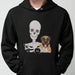 GeckoCustom Personalized Dog Halloween T Shirt, Custom Skull Skeleton Dog Lover Shirt Pullover Hoodie / Sport Grey Colour / S