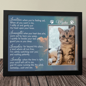 GeckoCustom Personalized Dog Memorial Picture Frame Sometimes When You Are Feeling Sad, Dog Lover Memorial Gift