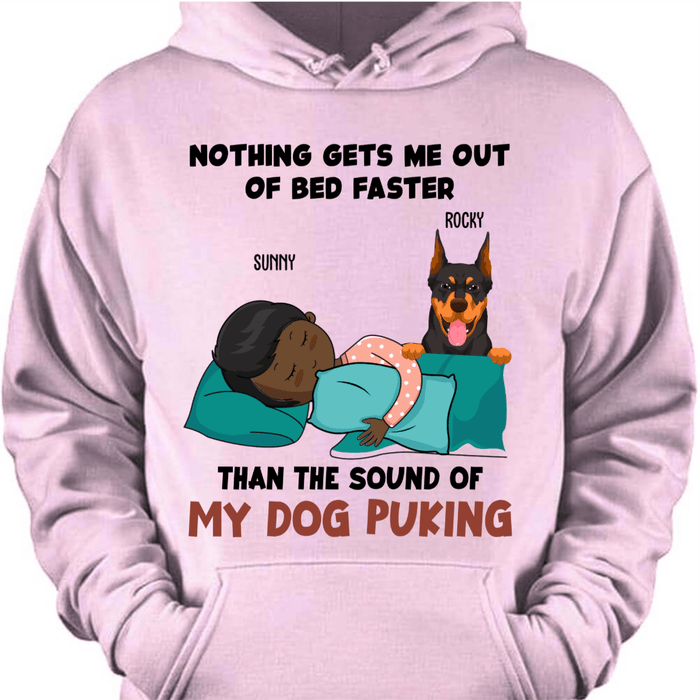 GeckoCustom Personalized Dog Shirt, Gift For Dog Lover, The Sound Of My Dog Puking Pullover Hoodie / Sport Grey Colour / S