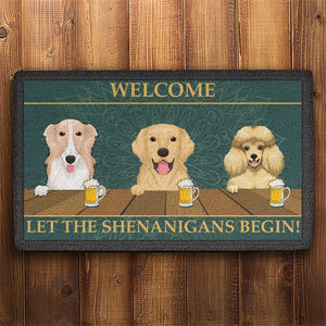 GeckoCustom Personalized Dog Welcome Doormat T118