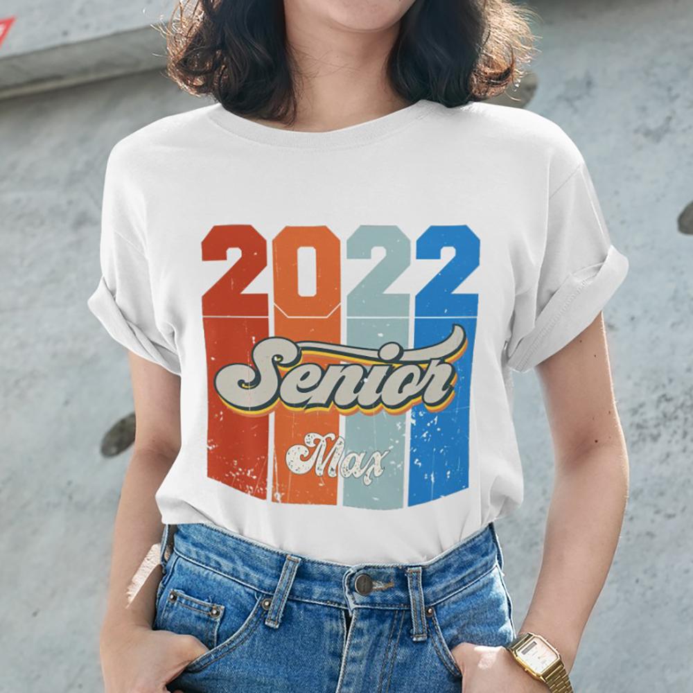 GeckoCustom Personalized Family Senior 2022 Shirt, 2022 Senior Retro Shirt, Class Of 2022 Seniors Shirt Unisex T-Shirt / Sport Grey / S