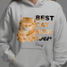 GeckoCustom Personalized Photo Custom Cat Shirt, Gift For Cat Lover, Best Cat Mom Ever Pullover Hoodie / White Colour / S