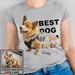GeckoCustom Personalized Photo Custom Dog Shirt, Gift For Dog Lover, Best Dog Mom Ever Women T Shirt / White / S