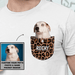 GeckoCustom Personalized Photo Custom Dog Shirt, Gift For Dog Lover, Pet Pocket Bright Shirt Unisex T-Shirt / Sport Grey / S