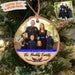 GeckoCustom Personalized photo ornament for U.S Police, Christmas wood slice ornament, HN590 ONE SIDE / 3.2 - 3.5 in / 1 Piece