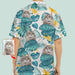 GeckoCustom Personalized Photo Upload Cat Men's Hawaiian Shirt, N304 HN590 Upload Photo / S