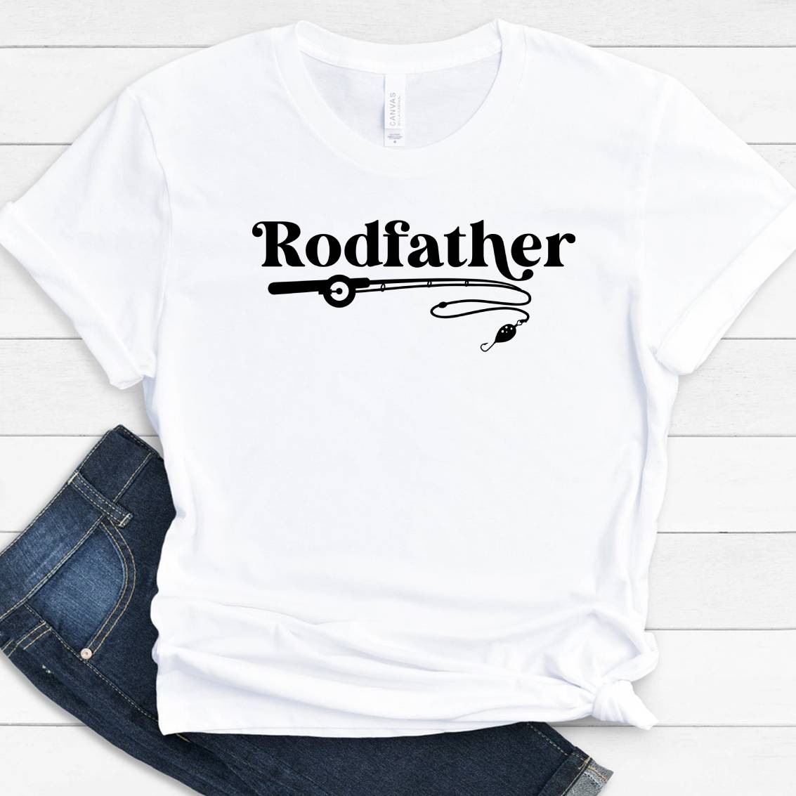 GeckoCustom Personalized Rodfather Family T-shirt, HN590 Premium Tee / White / S
