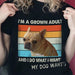 GeckoCustom Personalized Vintage Photo Retro Custom Dog Shirt, I Do What My Dog Wants, Dog Lover Gift Women T Shirt / Black Color / S