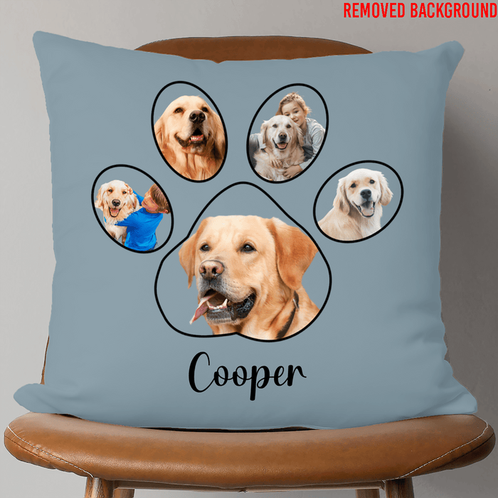 GeckoCustom Pet Photo Pillow, Custom Dog Photo Throw Pillow, Personalized Gift For Dog Lovers SG02 18"x18" / Pack 1