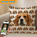 GeckoCustom Pets Photo Seamless Dog Throw Pillow T368 HN590