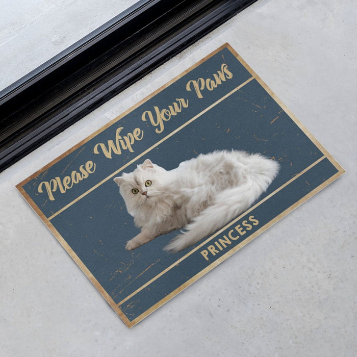 GeckoCustom Please Wipe Your Paws Personalized Custom Photo Dogs Cats Pets Doormats C597
