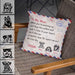 GeckoCustom Postcard Dog Throw Pillow When You Missing Us HN590