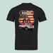 GeckoCustom Route US 66 America Flag Car Back Shirt N304 HN590