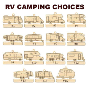 GeckoCustom RV Camping Car Camping Cut Out Wood Ornament HN590 1 Piece