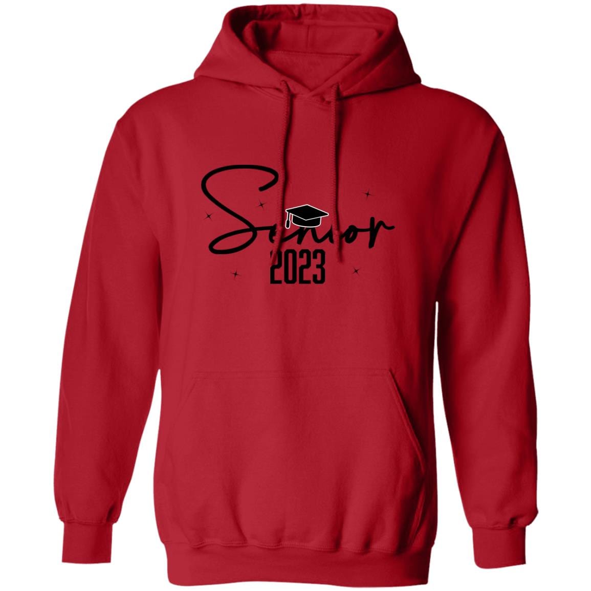 GeckoCustom Senior 2023 Sweatshirt Class of 2023 Sweatshirt H422 Pullover Hoodie / Red / S
