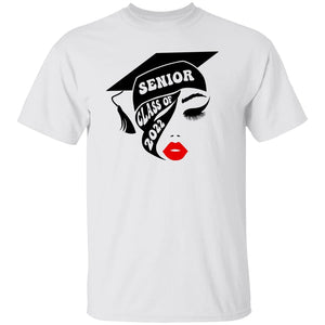 GeckoCustom Senior class of 2022 girl face shirt Basic Tee / White / S