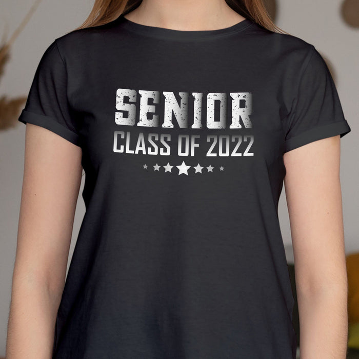 GeckoCustom Senior Class Of 2022 Shirt C208 Women Tee / Black Color / S