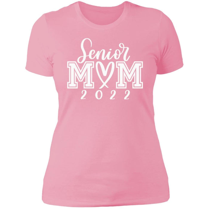 GeckoCustom Senior Mom 2022 Graduation Family Shirt Women Tee / Light Pink / X-Small