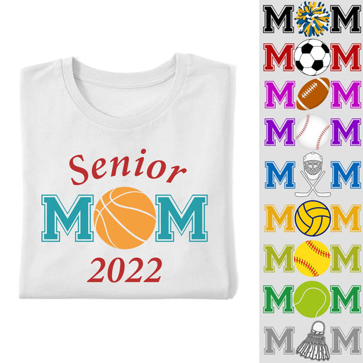 GeckoCustom Senior Mom Sports 2022 Custom Shirt C242 Unisex T-Shirt / Light Blue / S