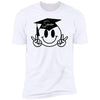GeckoCustom senior smile icon White Senior Premium Tee / White / X-Small