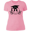 GeckoCustom senior smile icon White Senior Women Tee / Light Pink / X-Small